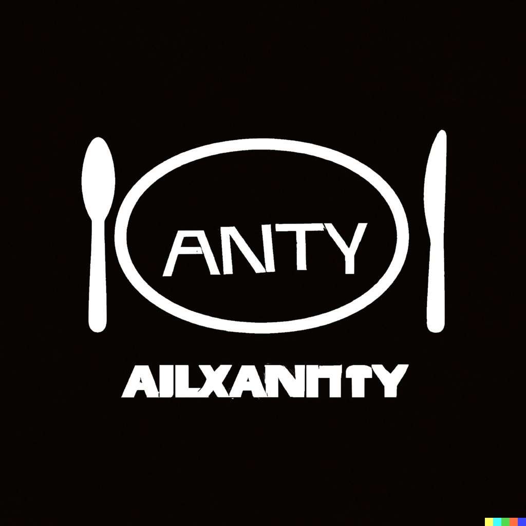 a representation of anxiety, restaurant logo design